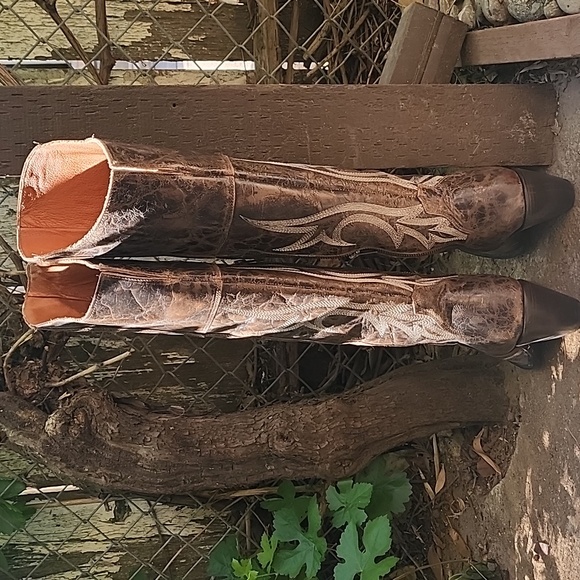 Dan Post knee high boots - Picture 2 of 4